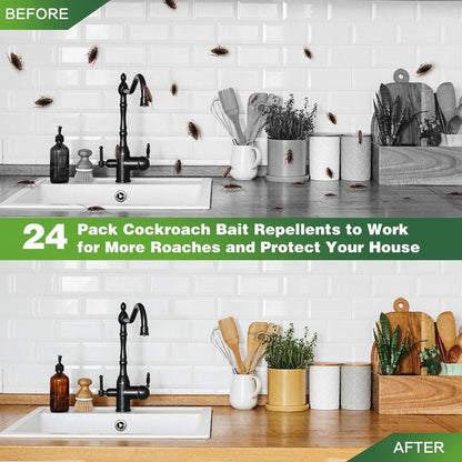 Cockroach Killer Powder Gel – 12 Pcs | Buy 1 Get 1 Free (24 Pcs / 2 Packs)