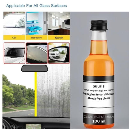 Powerful Windshield Cleaner for Both Home and Car Use (BUY 1 GET 2 + FREE SPONGE & TOWEL )