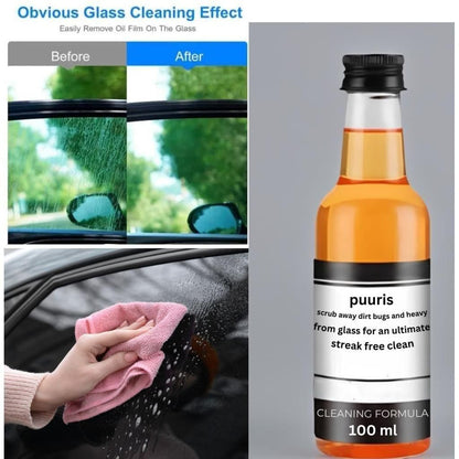 Powerful Windshield Cleaner for Both Home and Car Use (BUY 1 GET 2 + FREE SPONGE & TOWEL )