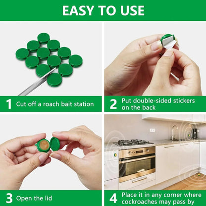 Cockroach Killer Powder Gel – 12 Pcs | Buy 1 Get 1 Free (24 Pcs / 2 Packs)